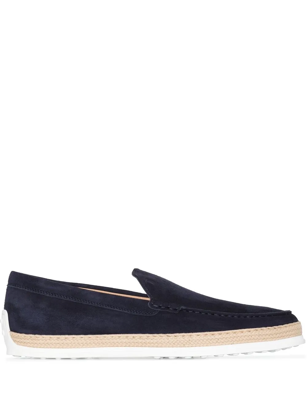 

Лоферы на плетеной подошве TOD'S, синий