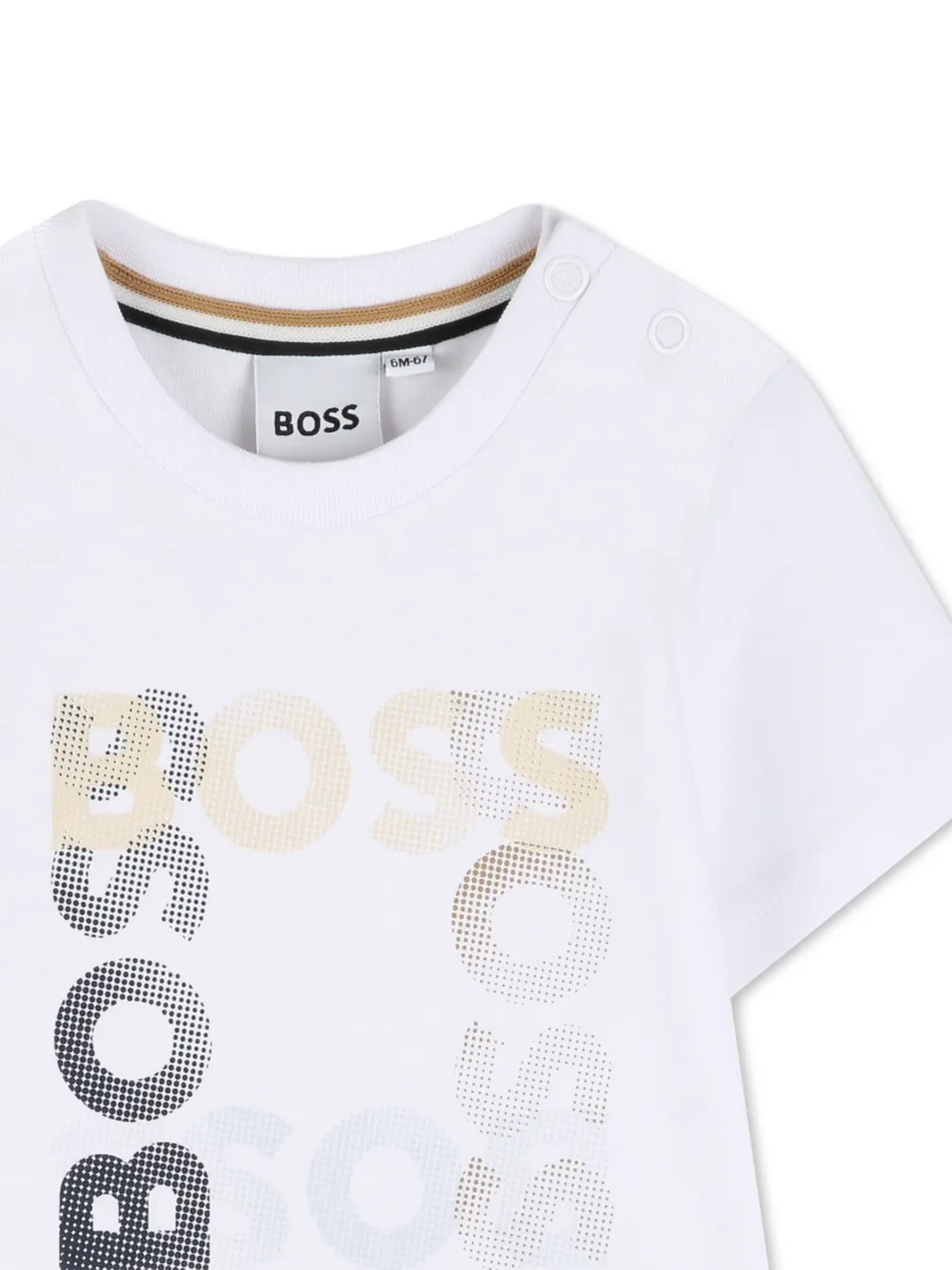 Футболка с короткими рукавами Boss Kidswear, белый — фото 3