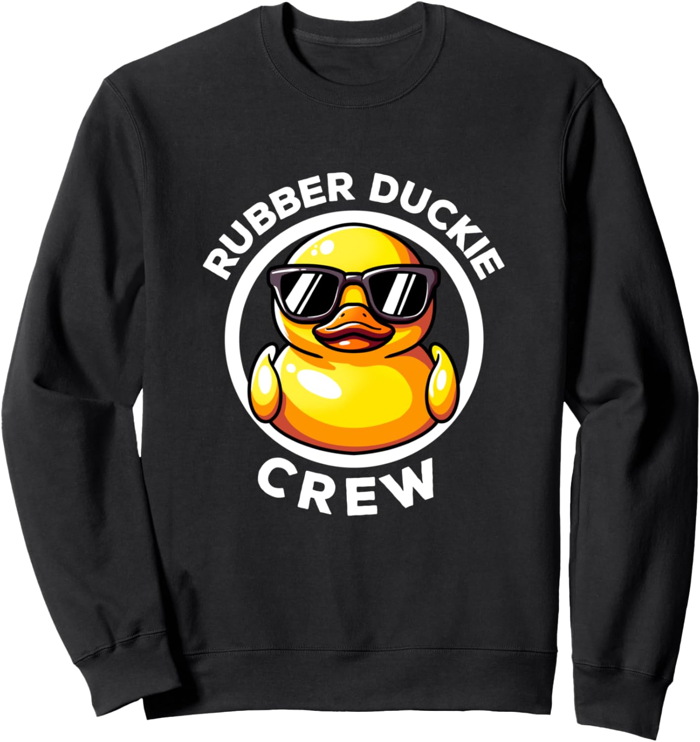 

Футболка с забавной резиновой уточкой Rubber Ducky Crew I Love Ducks Lovers Funny Rubber Duckie Cute Duck Lady Ducky Duck Mom, черный