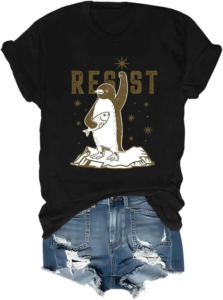 

Футболка Flippers Up с принтом Penguins Resist