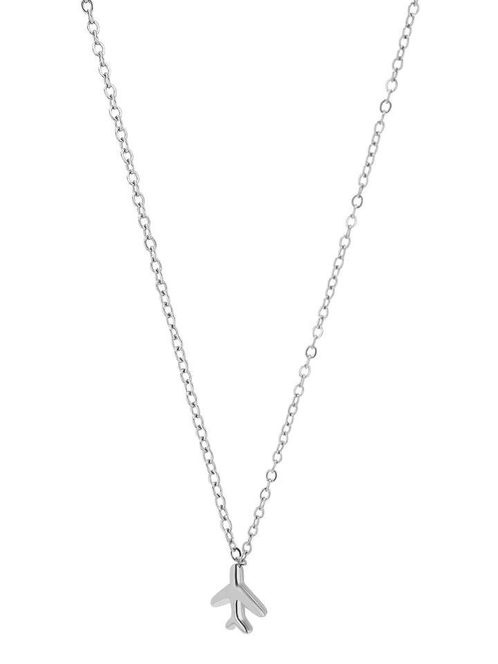 

Adeliás Женское ожерелье с подвеской в виде символа бесконечности из нержавеющей стали серебристого цвета