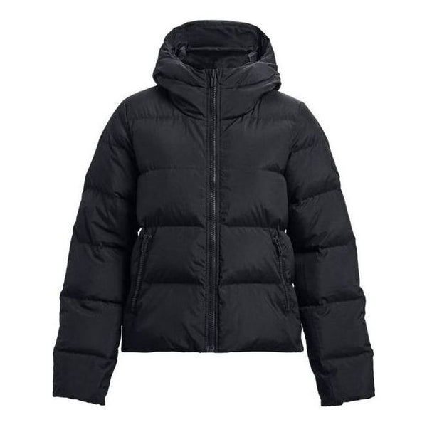 

Куртка coldgear infrared down hooded jacket 'black' Under Armour, черный
