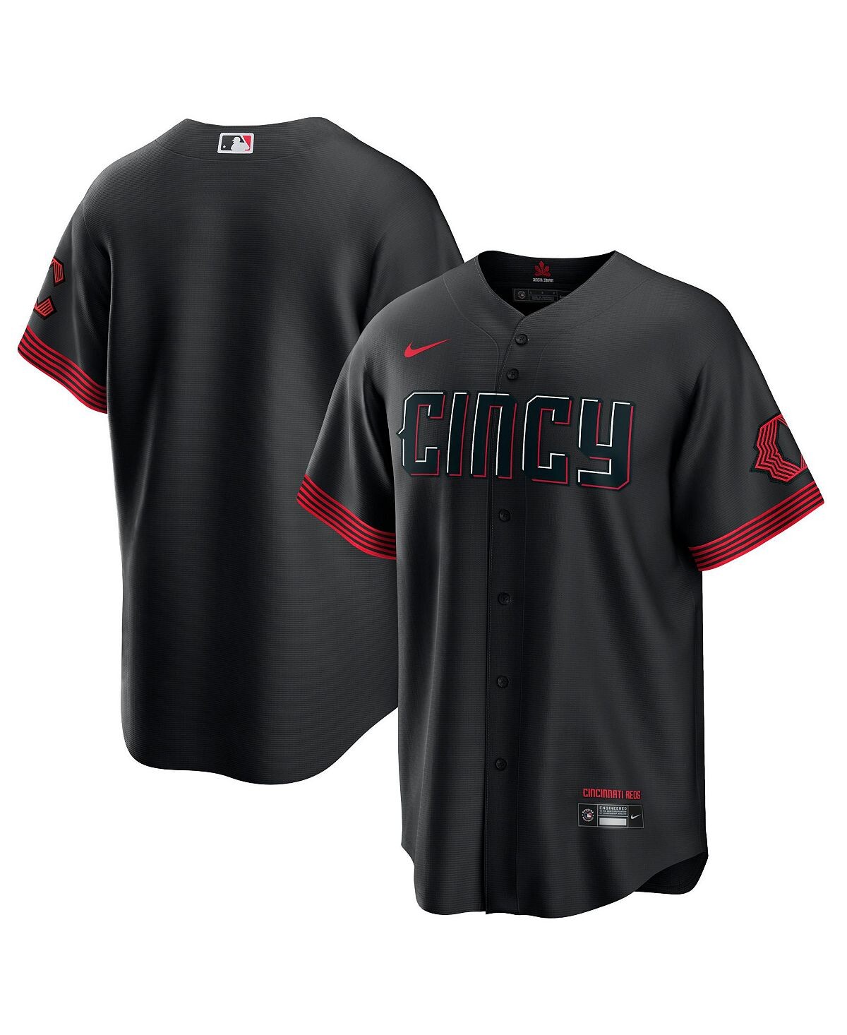 

Мужская черная футболка Cincinnati Reds 2023 City Connect Replica Джерси Nike, Черный, Мужская черная футболка Cincinnati Reds 2023 City Connect Replica Джерси Nike