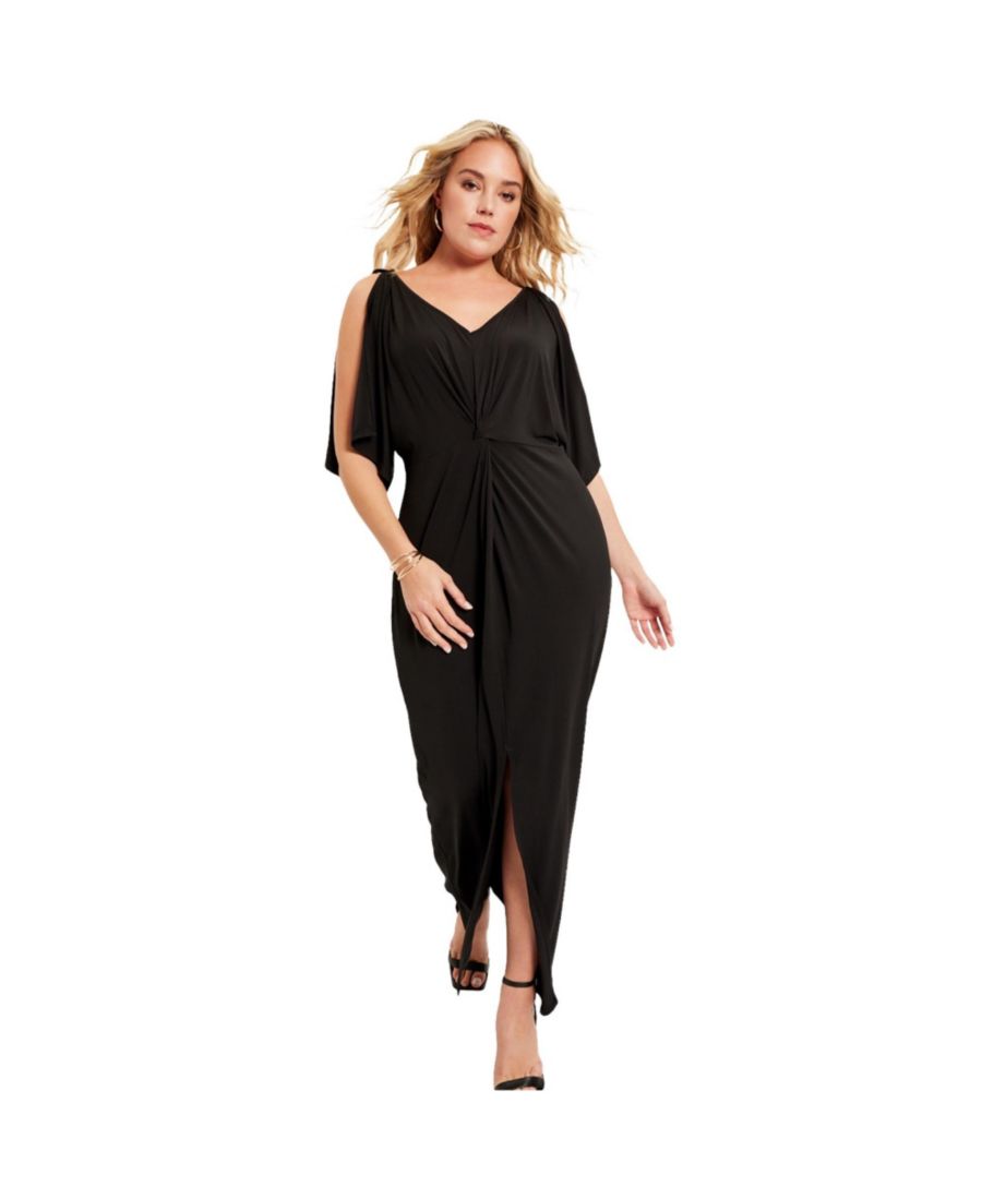 

Платье June + Vie Plus Size с перекрученным передом June & Vie, Black