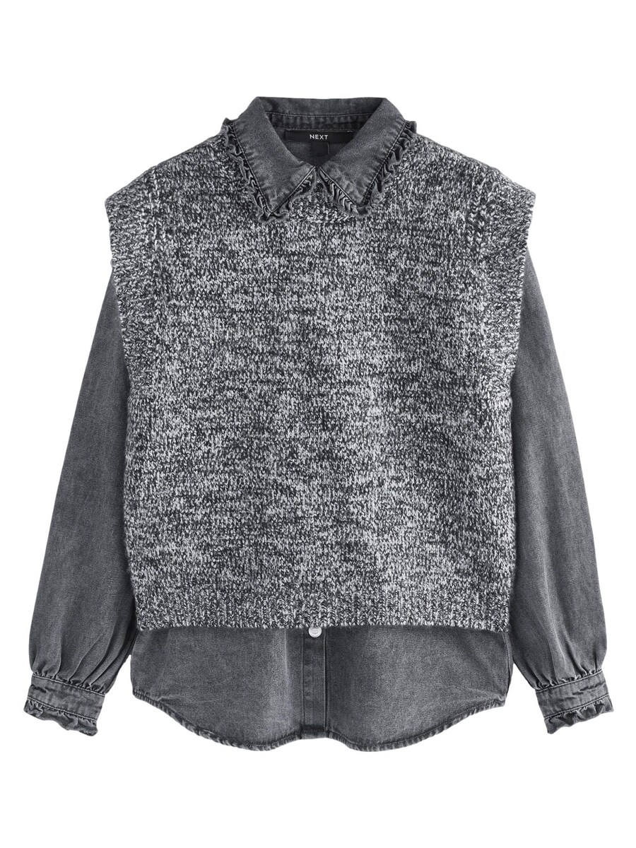

Свитер Next 2 in 1, цвет Grey/Grey denim