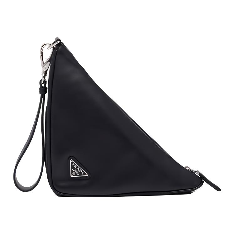 

PRADA Женская черная клатч из кожи наппа овчины