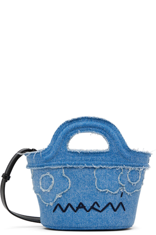 

Сумка-тоут из микро-джинса Tropicalia Blue Marni