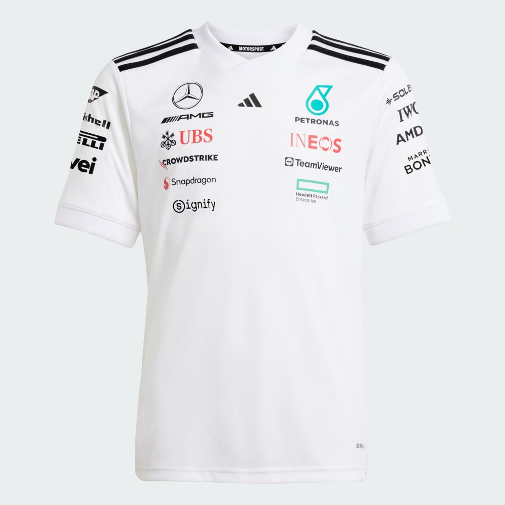 

Джерси Adidas MERCEDES - AMG PETRONAS FORMULA ONE TEAM DRIVER JERSEY, белый/черный