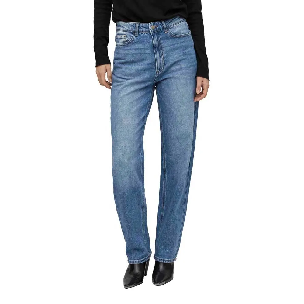 

Джинсы Vila Freya Jaf high waist, синий