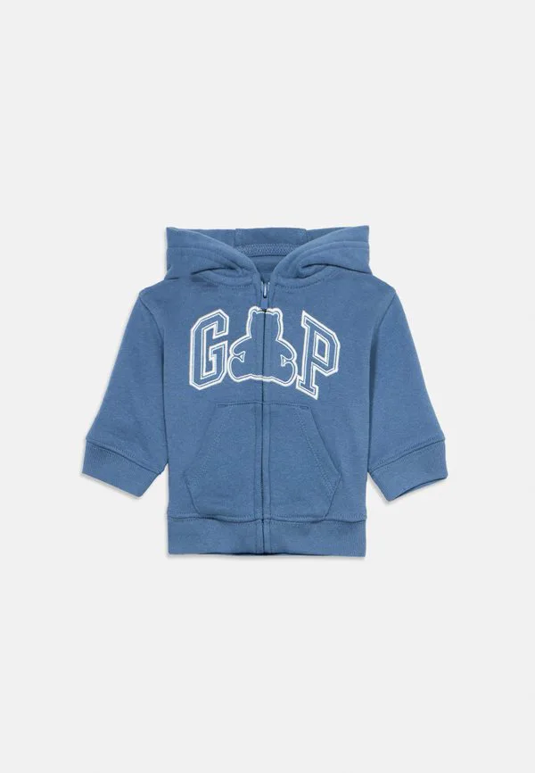 Унисекс толстовка на молнии с логотипом Gap, Bainbridge Blue — фото 3
