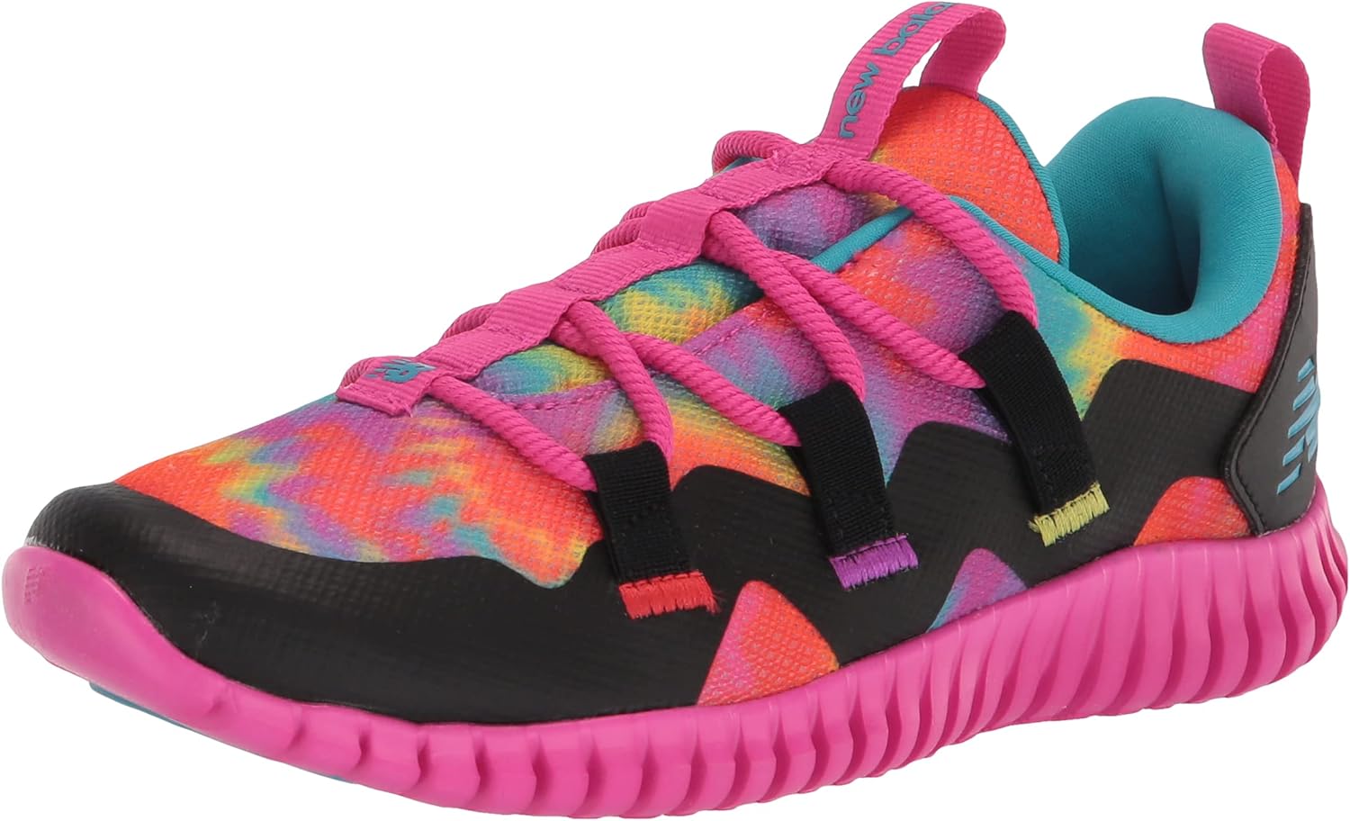 

Кроссовки New Balance Kid's Playgruv V1 с эластичной шнуровкой, желтый/розовый