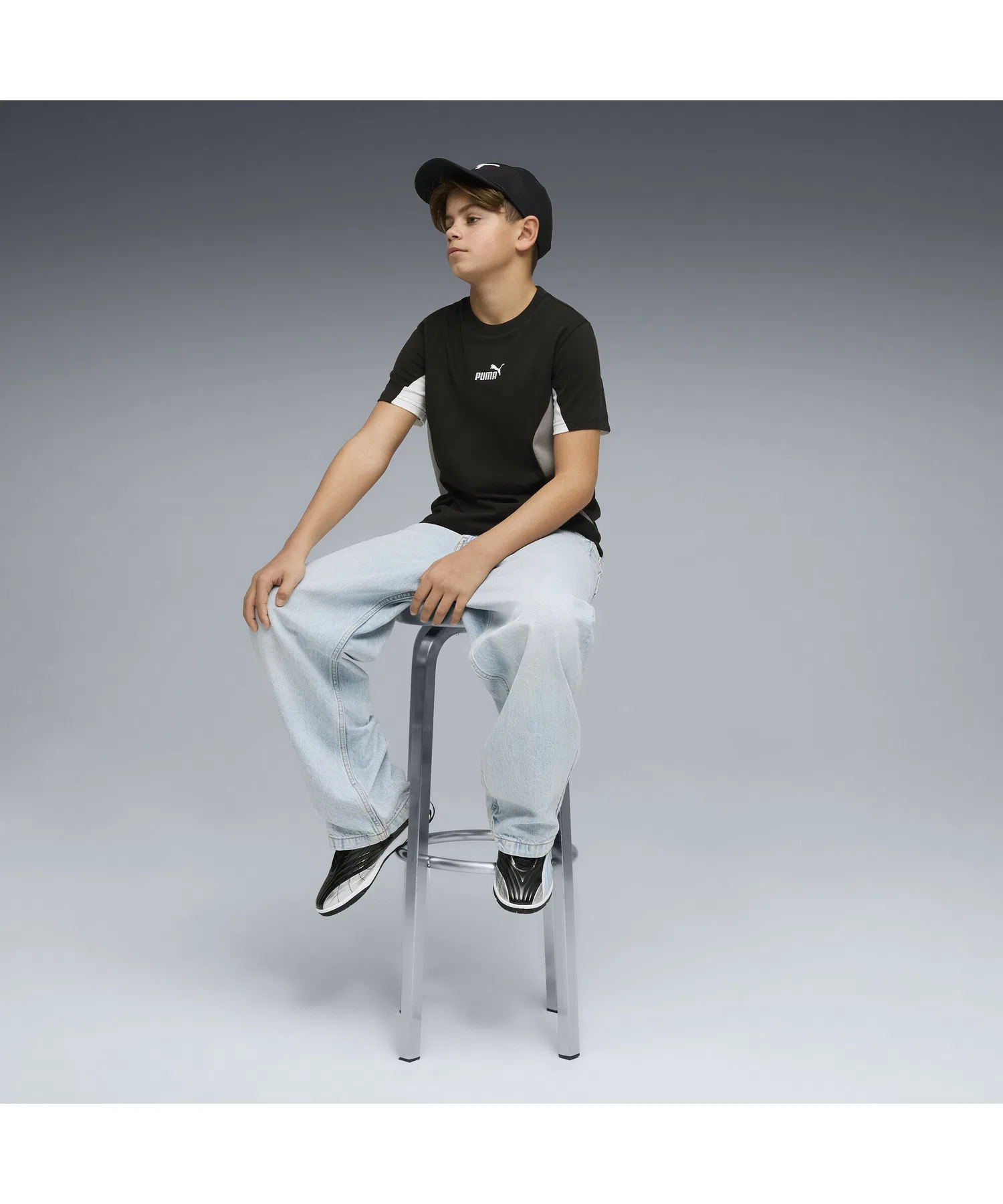 Детская футболка PUMA ESS BLOCK Tee — фото 3