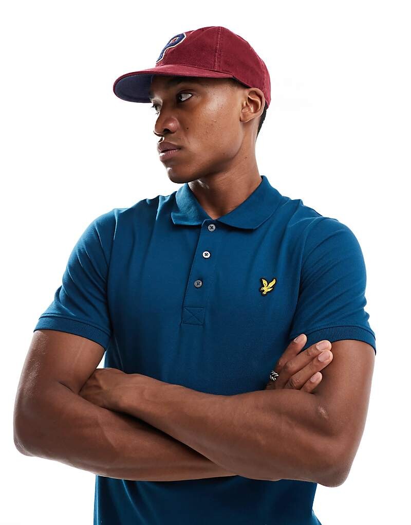 

Синяя однотонная рубашка-поло Lyle & Scott