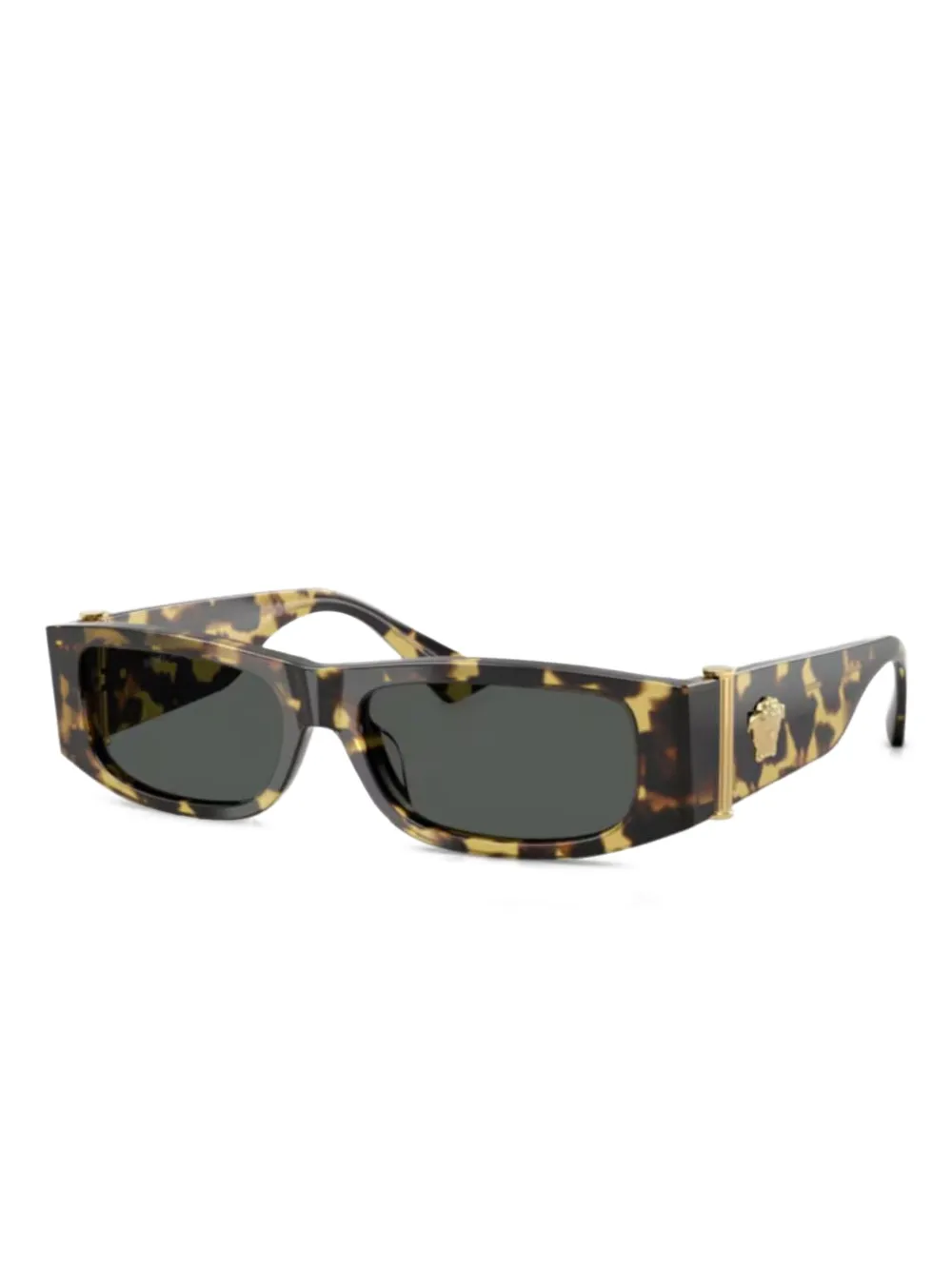 

Солнцезащитные очки в прямоугольной оправе «Голова Медузы» Versace Eyewear, коричневый