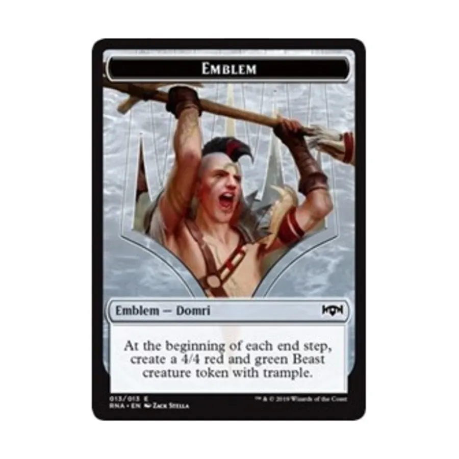 

CCG Эмблема — Домри, Несущий Хаос (T), MTG - Ravnica Allegiance