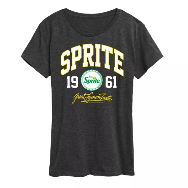 

Женская футболка Sprite Collegiate с принтом Licensed Character, серый