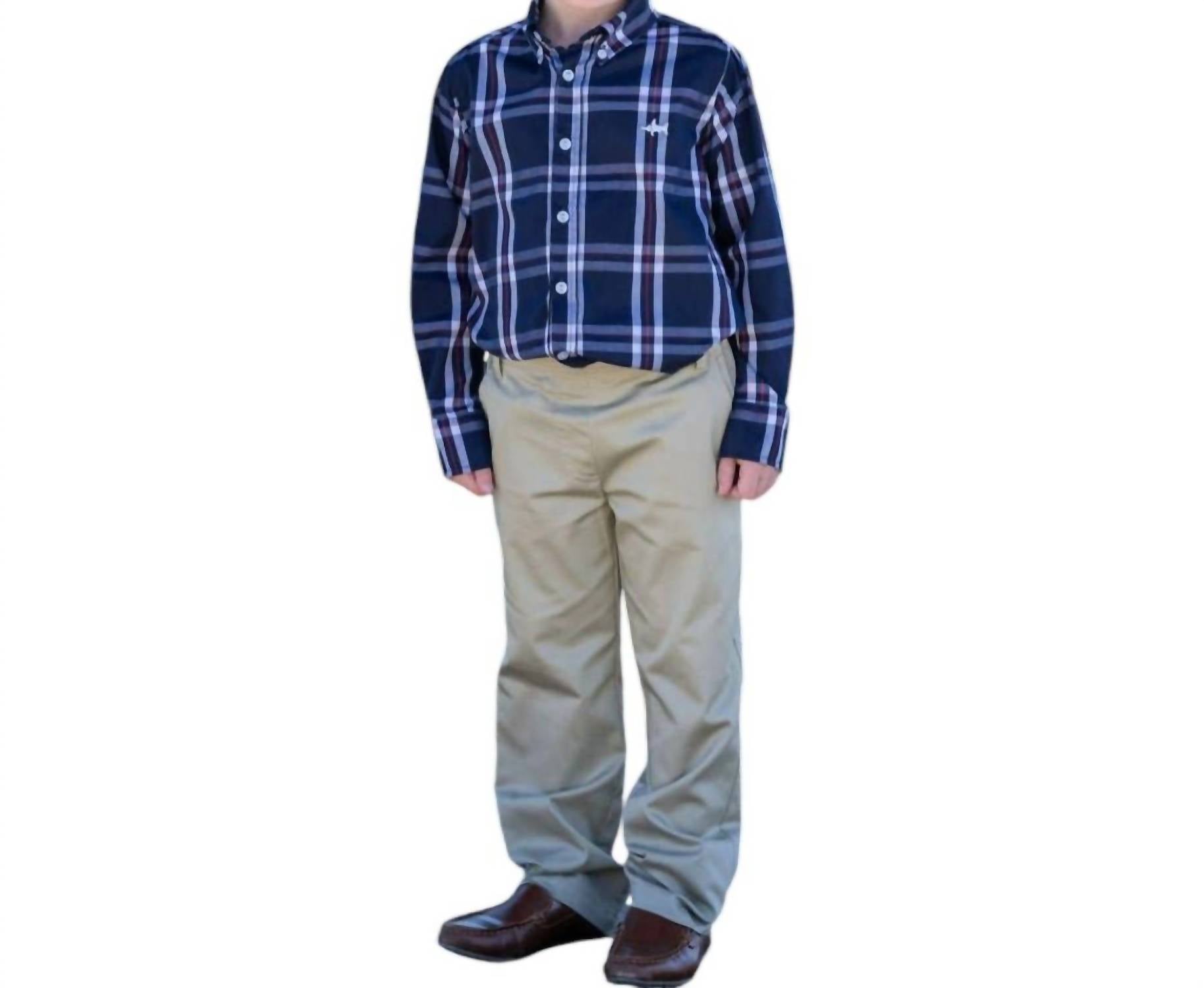 

Рубашка Carter Oxford в шотландскую клетку Saltwater Boys Co., цвет scotland plaid