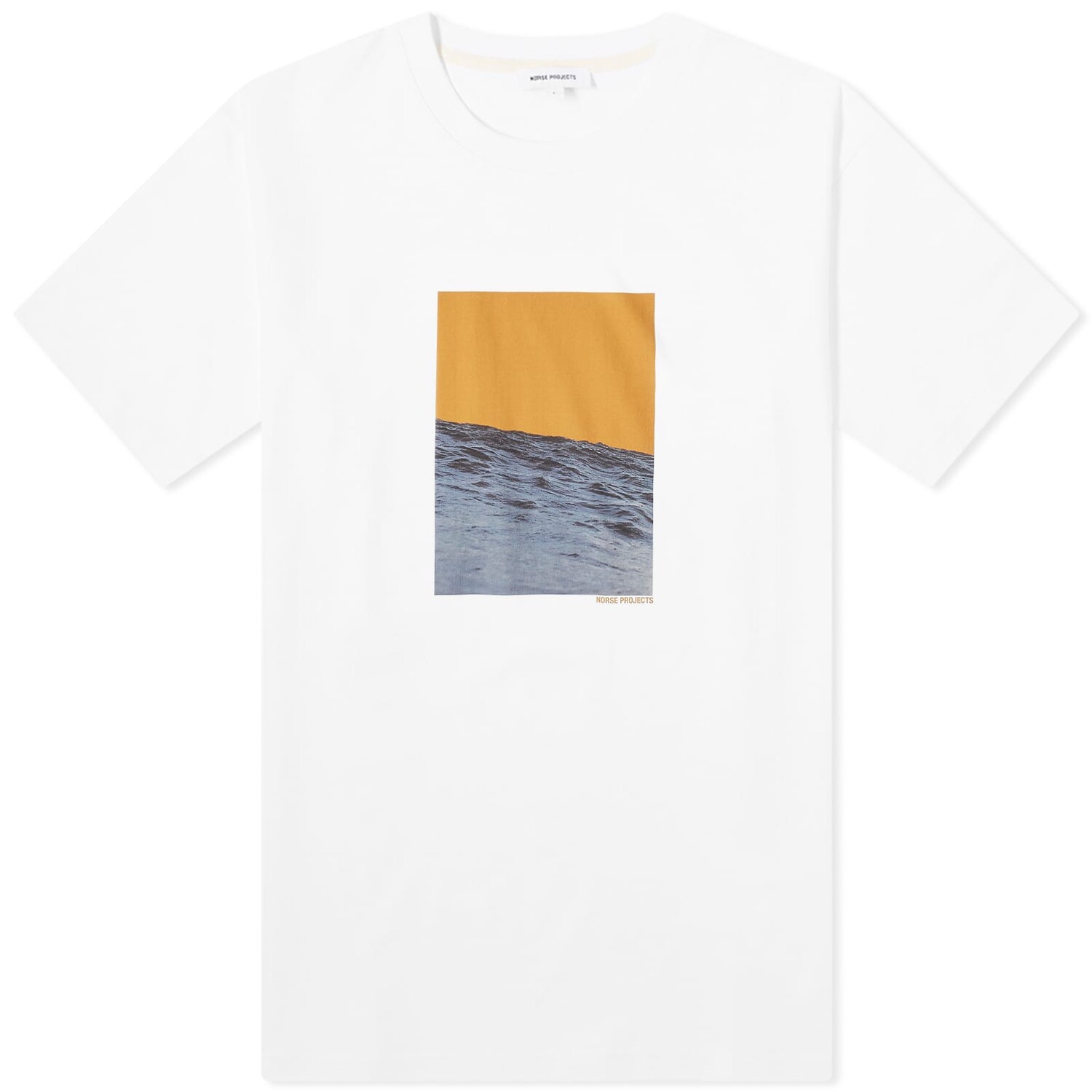 

Футболка Norse Projects Johannes Organic Waves Print, белый