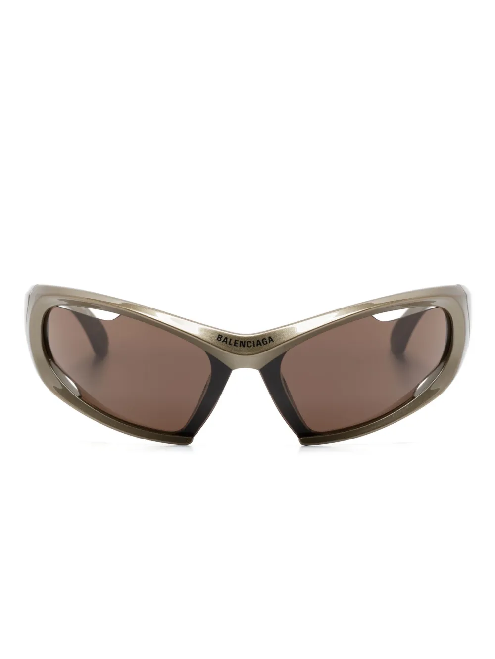 

Солнцезащитные очки Dynamo в массивной оправе Balenciaga Eyewear, золотой