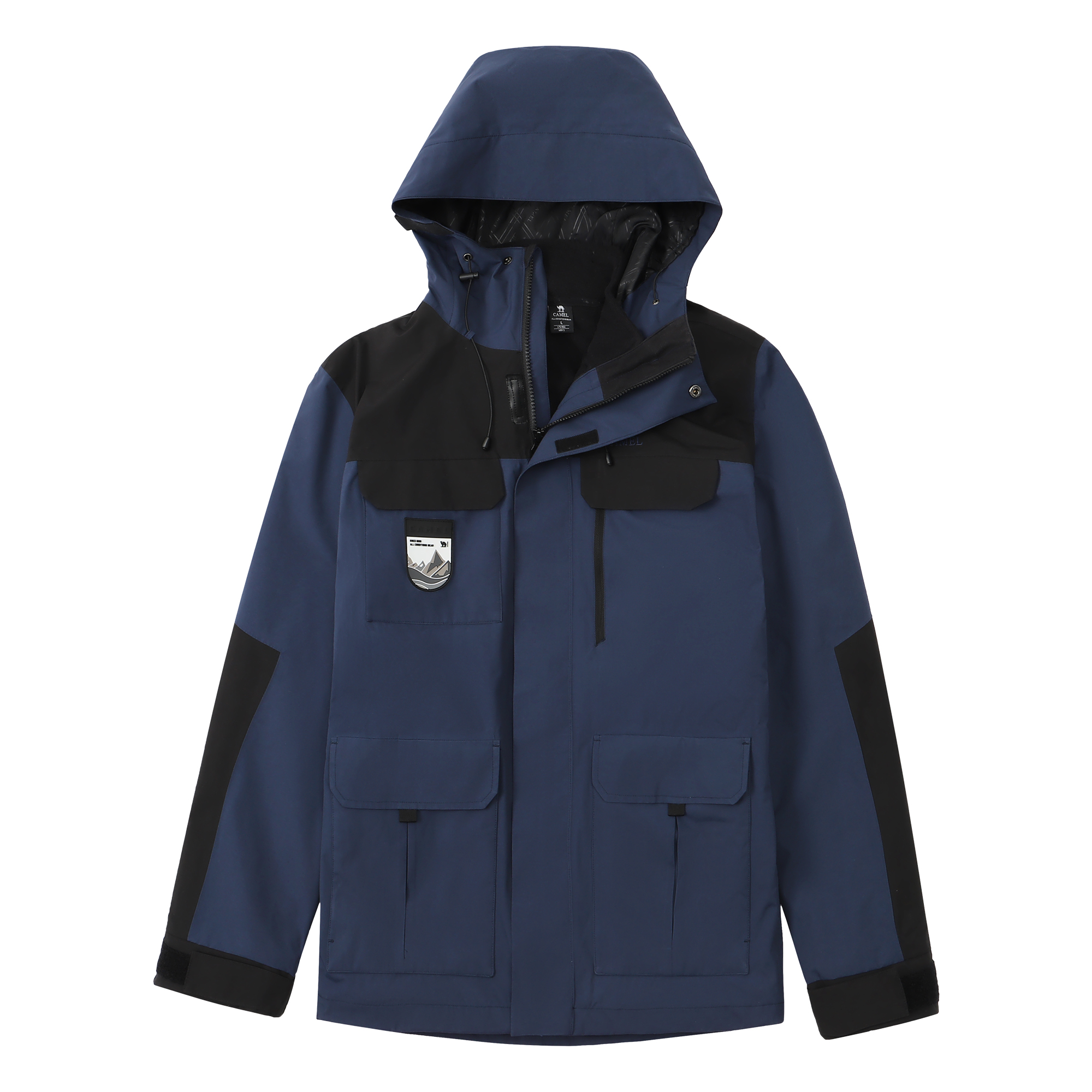 

CAMEL Ветровка для любой погоды Unisex, Ink Blue/Phantom Black