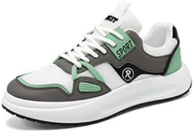 

Мужские кроссовки Minlaidian для скейтборда с низким верхом, удобные, с шнуровкой и противоскользящей подошвой, подходящие для активного отдыха на улице, зеленый