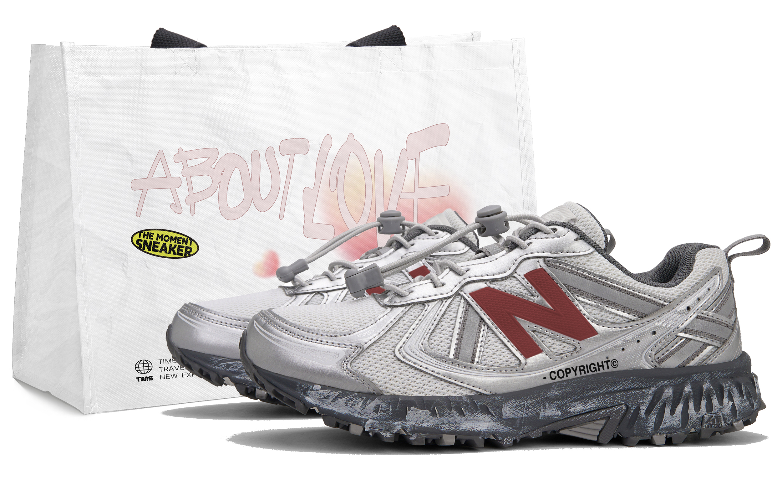 

New Balance Кроссовки для бега NB 410 V5 Low top Unisex Silver Red