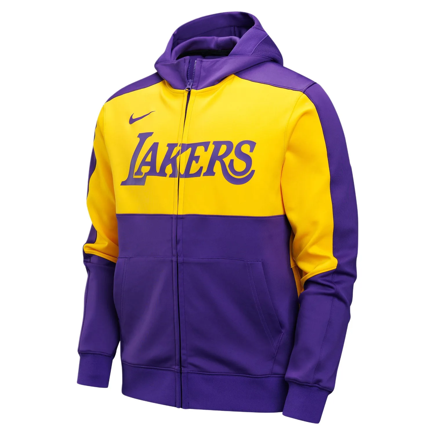 Nike Куртка DRI FIT NBA мужская Allover Purple/Amarillo Yellow
