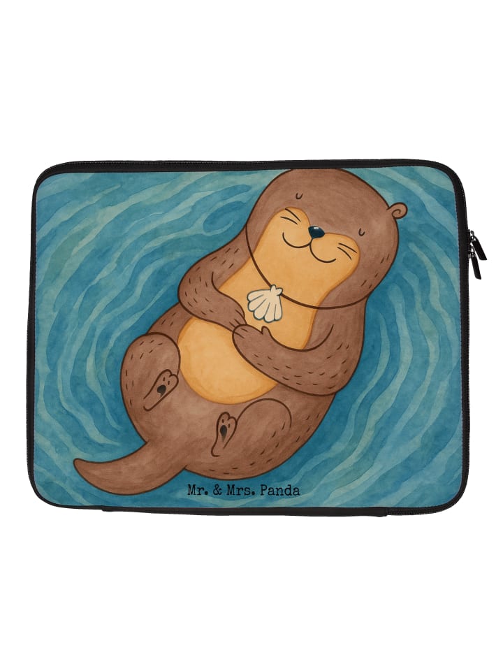 

Mr. & Mrs. Panda Сумка для ноутбука с рисунком в виде панциря выдры, без надписи, белого цвета