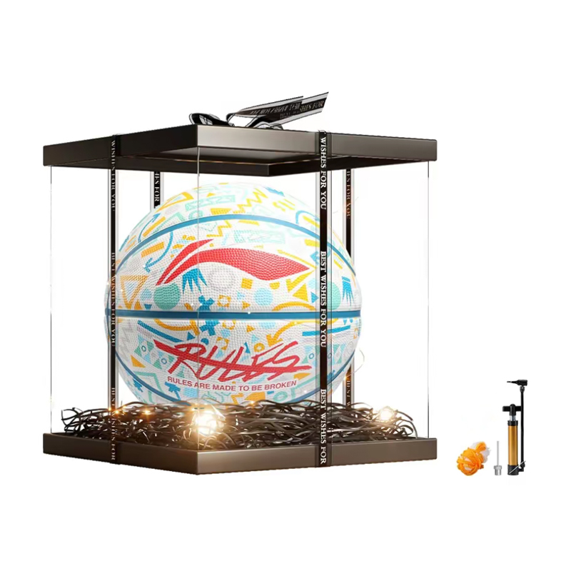 

Li-Ning LiNing Indoor Outdoor Universal Size 5 Ball Kids' Basketball White Rubber