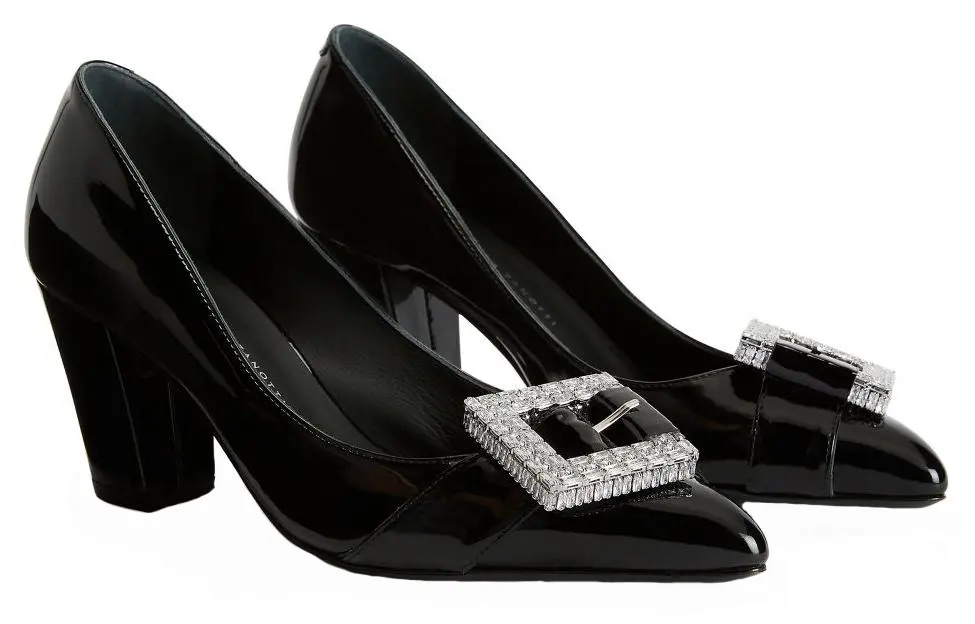70-миллиметровые туфли-лодочки Miss Buckle от Giuseppe Zanotti, черные — фото 3