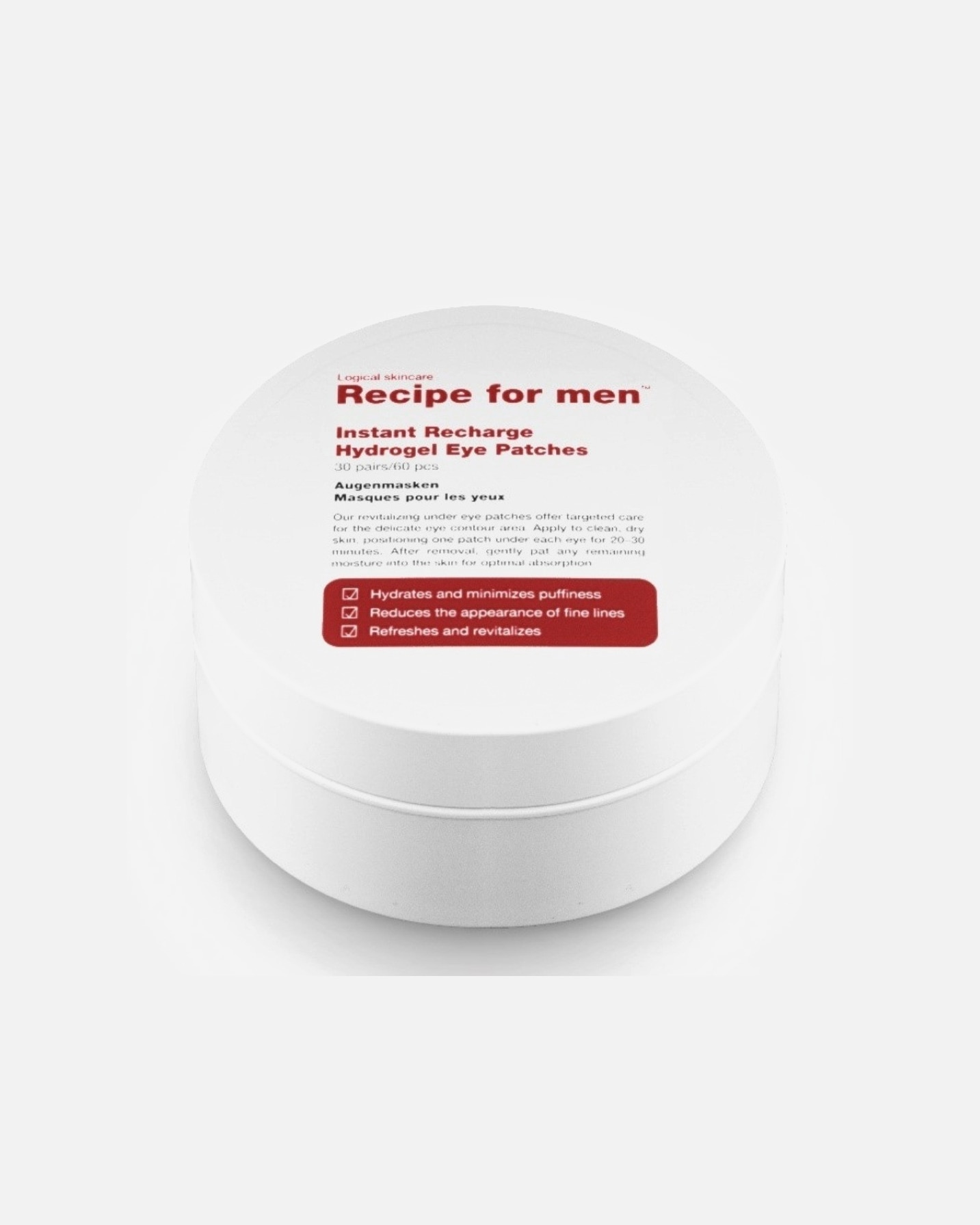 

Маска под глаза Recipe For Men, 1 шт