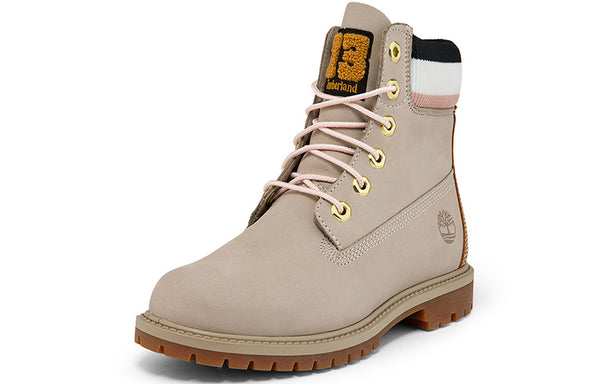 Кроссовки premium 6 inch heritage cupsole boots 'light taupe nubuck' Timberland, бежевый — фото 3