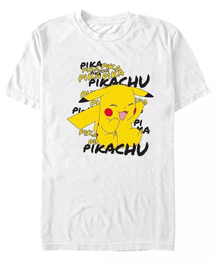 

Футболка мужская с коротким рукавом «Pokemon Pikachu Cracks a Joke» Fifth Sun, белый