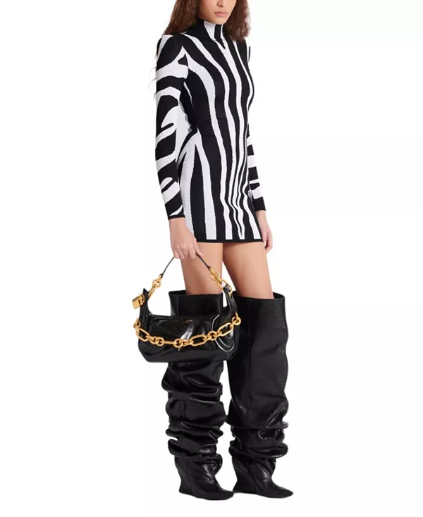 Средняя сумка Sync из телячьей кожи. Balmain, черный — фото 2