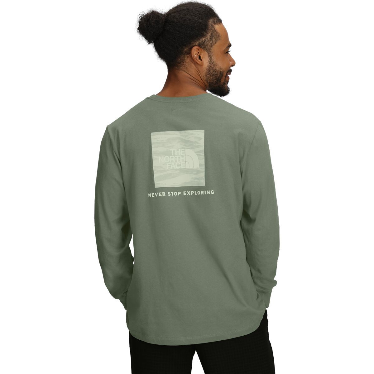 

Футболка Evolution Light Ink Box NSE LS с принтом The North Face, цвет bark mist light refractions print