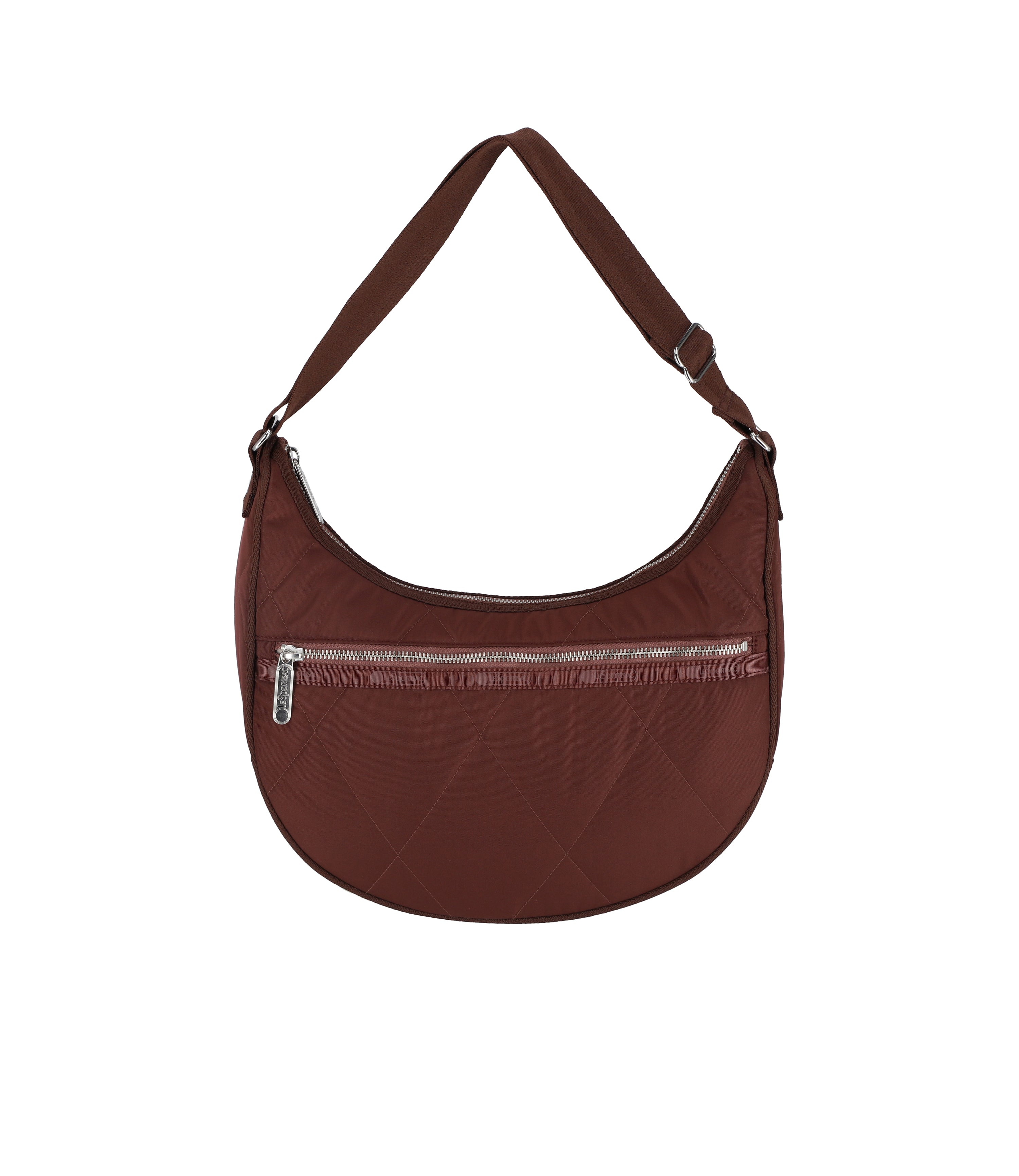 

Стеганая сумка-хобо среднего размера LeSportsac, цвет chocolate brown quilt, Коричневый, Стеганая сумка-хобо среднего размера LeSportsac, цвет chocolate brown quilt