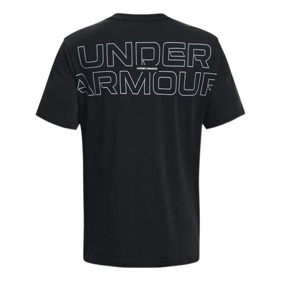 

Футболка outline heavyweight t-shirt 'black' Under Armour, черный