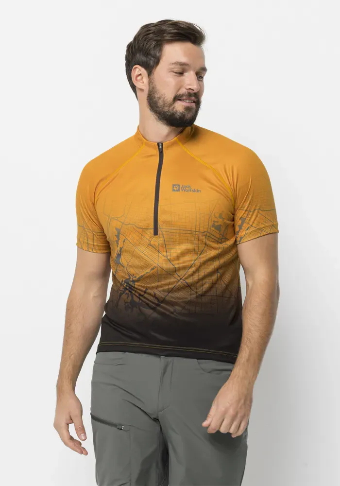 

Футболка Jack Wolfskin "MOROBBIA HZ PRINT T M", оранжевый