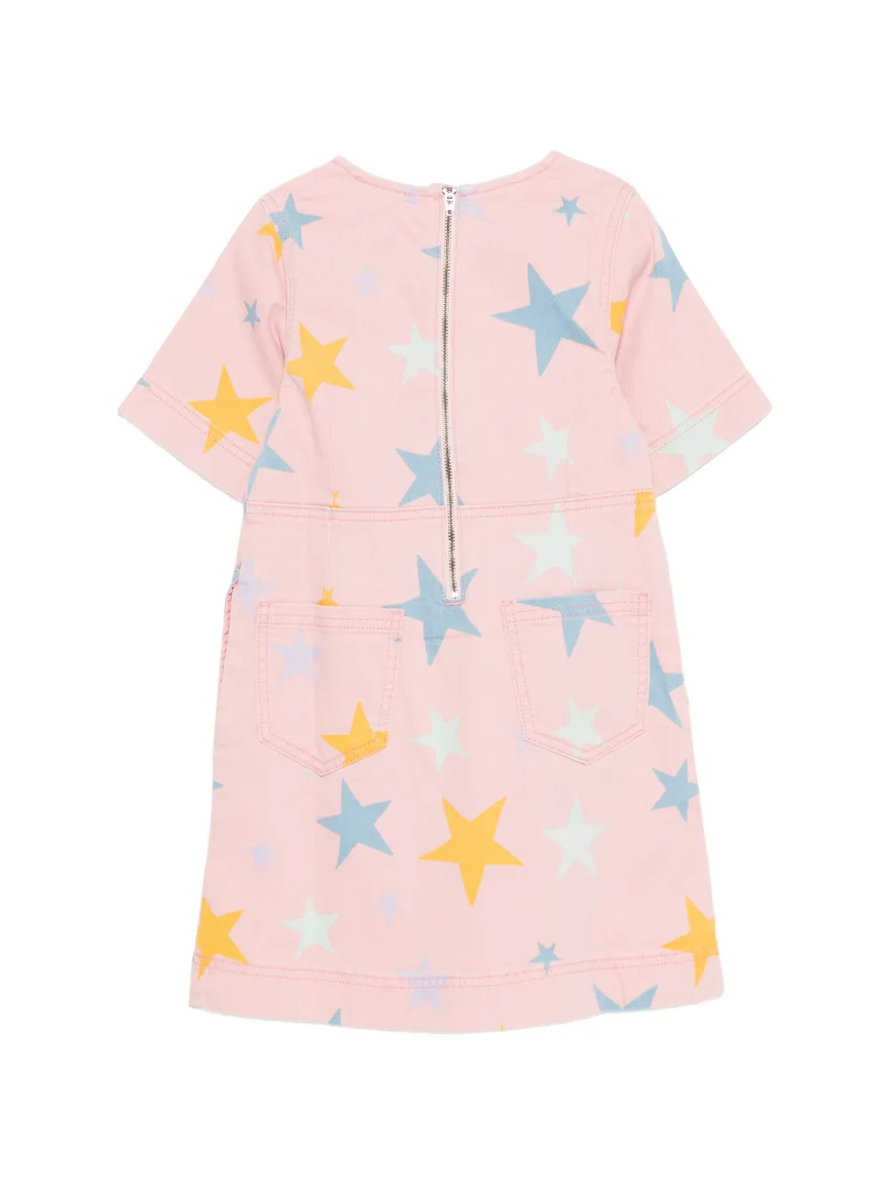 Платье с принтом в звезды Stella Mccartney Kids, розовый — фото 2