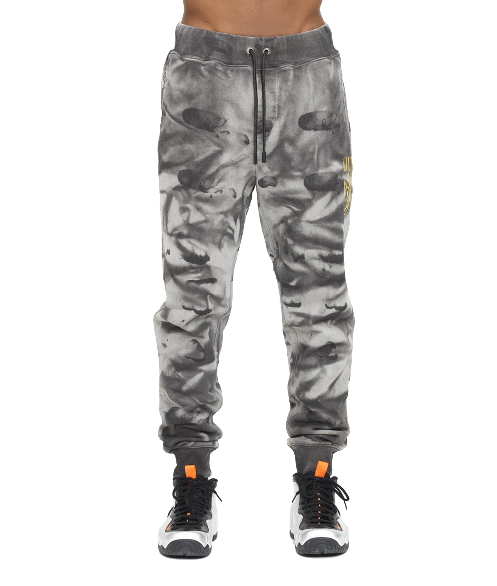 

НОВИНКА СПОРТИВНЫЕ БРЮКИ В УГОЛЬНОМ ЦВЕТЕ TIE DYE Cult of Individuality, цвет charcoal