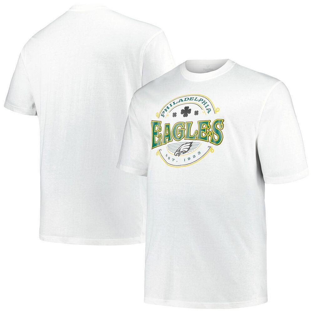 

Мужская футболка Fanatics Kelly Green Philadelphia Eagles Big & Tall Celtic Fanatics Brands - White Label, цвет Eag Green