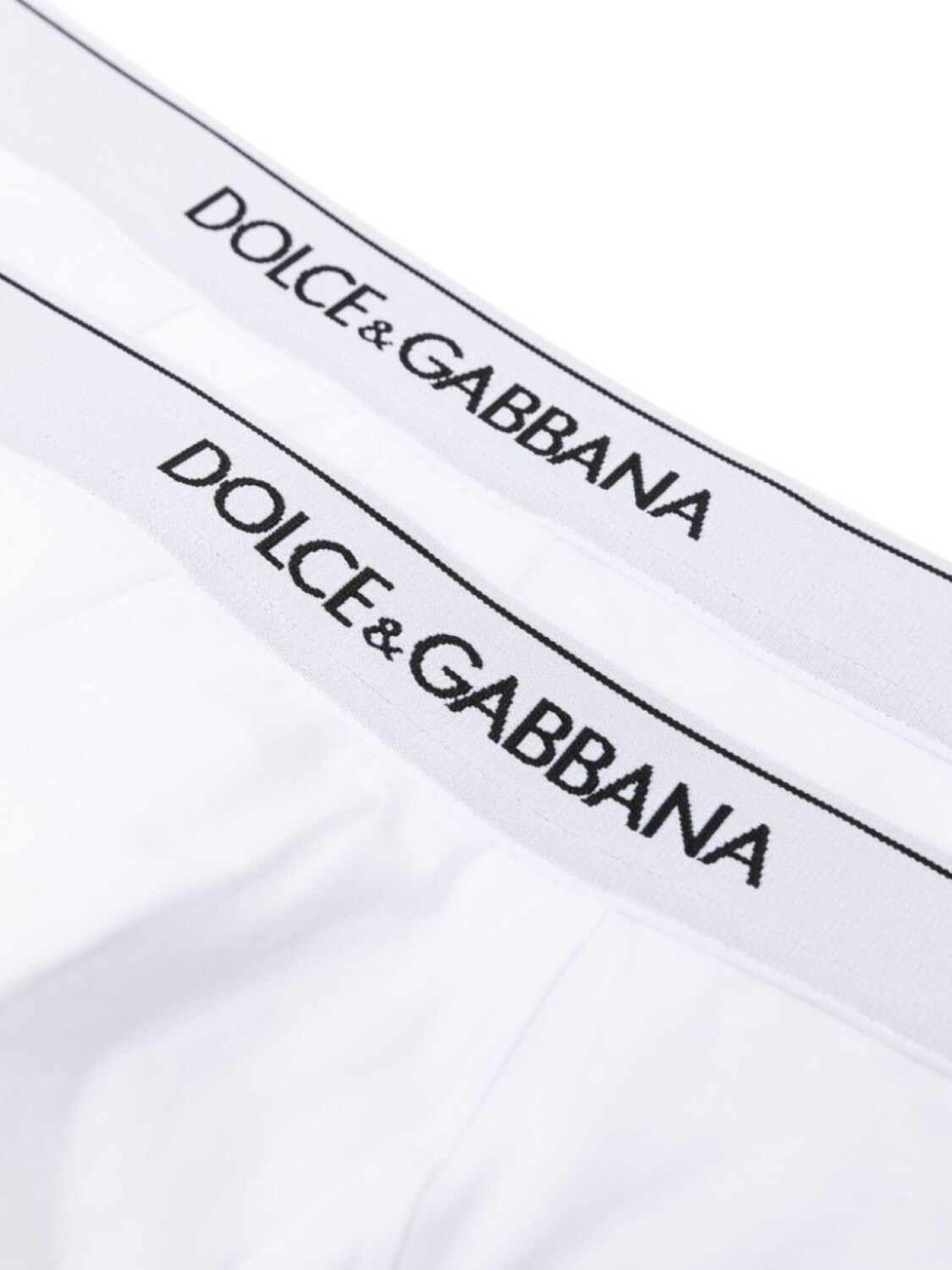 Dolce & Gabbana комплект из двух трусов-брифов с логотипом, белый — фото 4