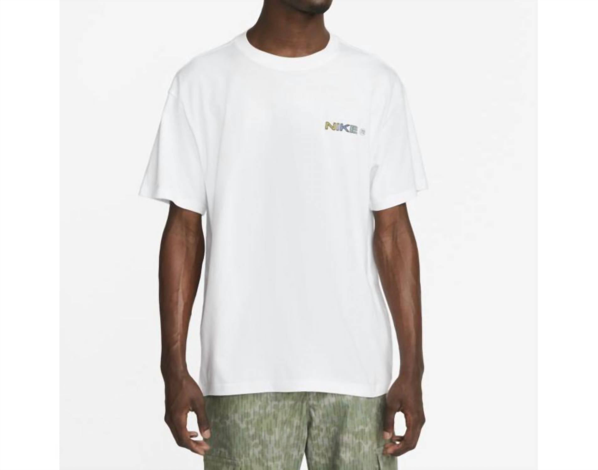 

Футболка мужская Sb Apple Pigeon Graphic T-Shirt белого цвета Nike