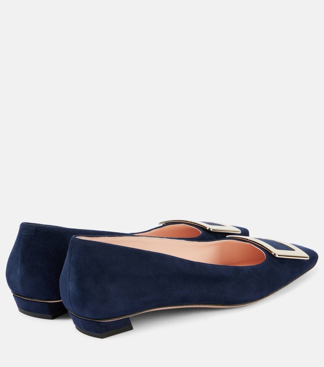 Туфли Belle Vivier 25 из замши Roger Vivier, темно-синий — фото 2
