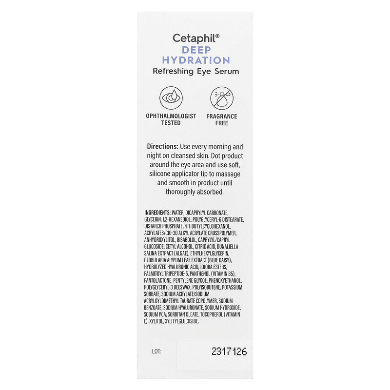 Сыворотка Cetaphil — Deep Hydration, освежающая для кожи вокруг глаз, 15 мл — фото 3