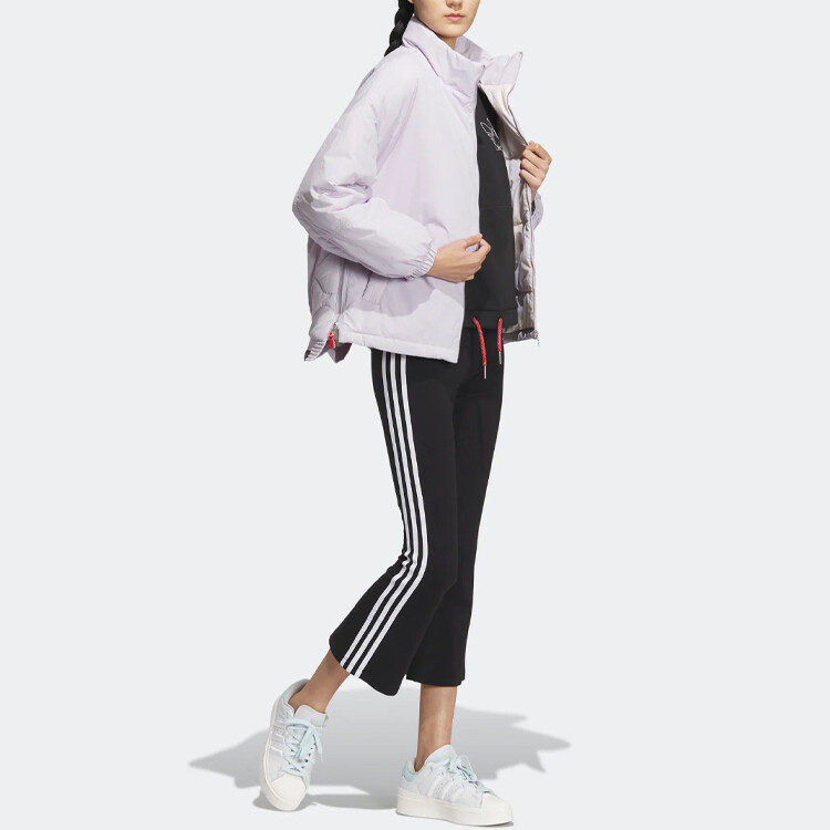 MF PF JKT PAD W Стеганая куртка женская розовая/белая Adidas Originals — фото 4