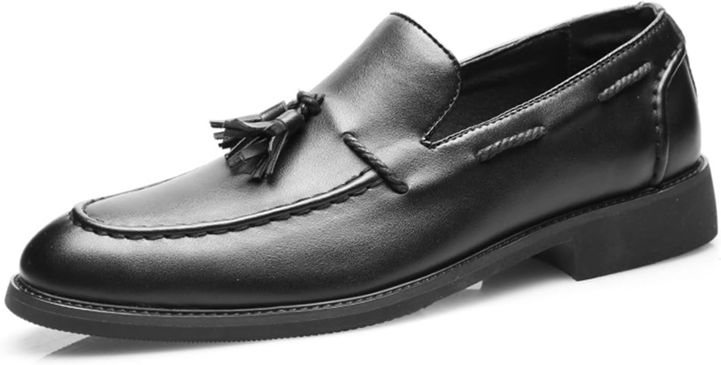 

Мужские лоферы с кисточками Классические и удобные обувь на каждый день с удобной посадкой, универсальный стиль Generic, черный