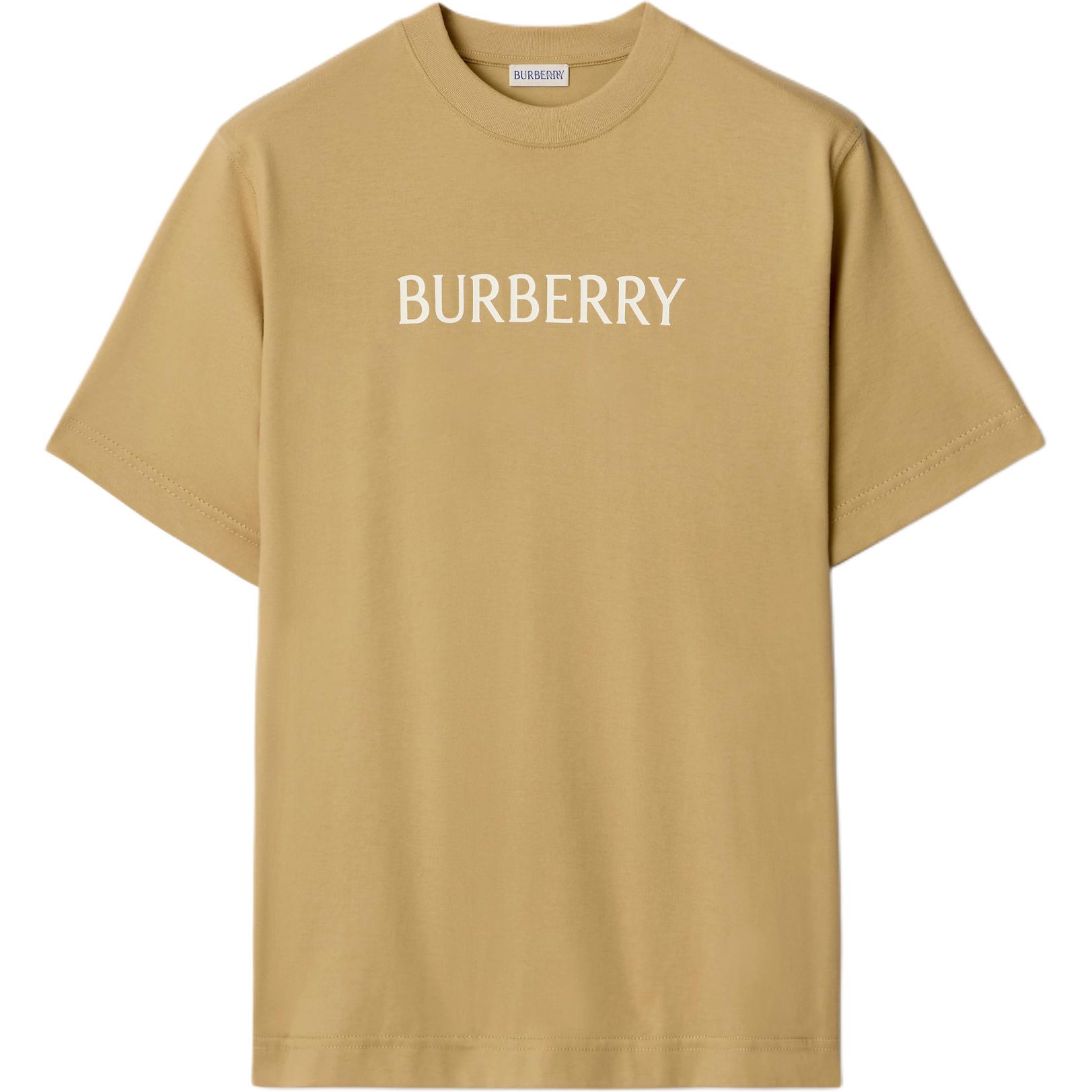 Футболка Burberry linen, бежевый