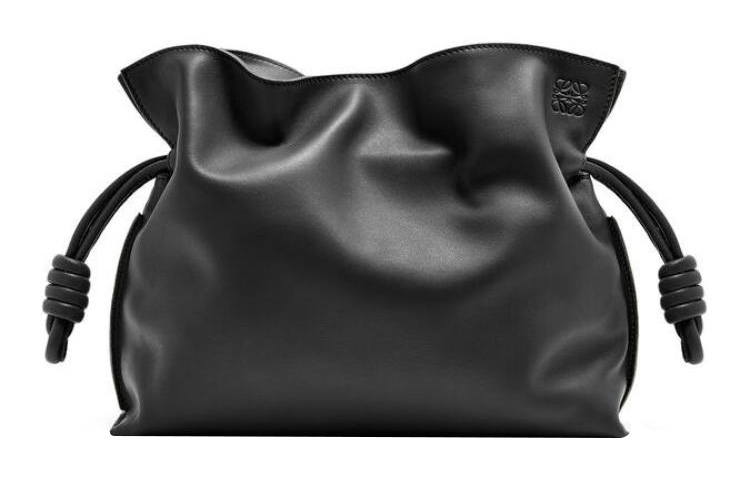 

LOEWE Фламенко Кожа Наппа Женская Средняя Сумка Клатч Через Плечо На Одно Плечо Черная