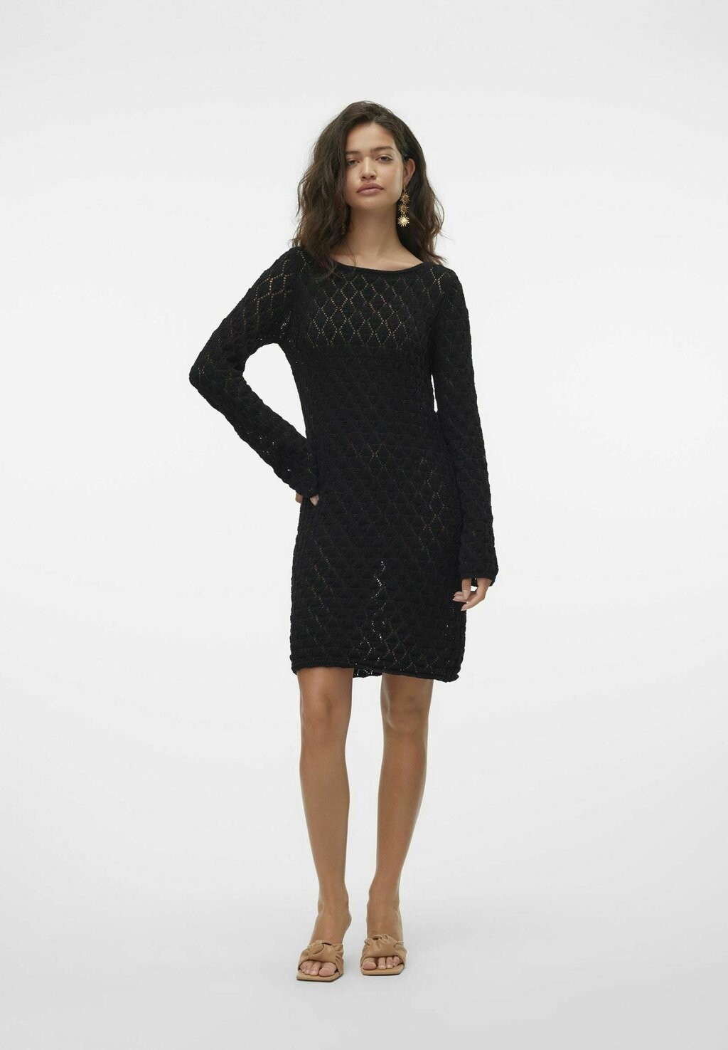 

Трикотажное платье Vmevelyn Vero Moda, черное